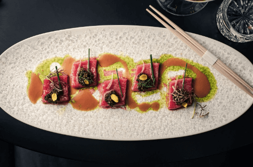 tuna on a plate