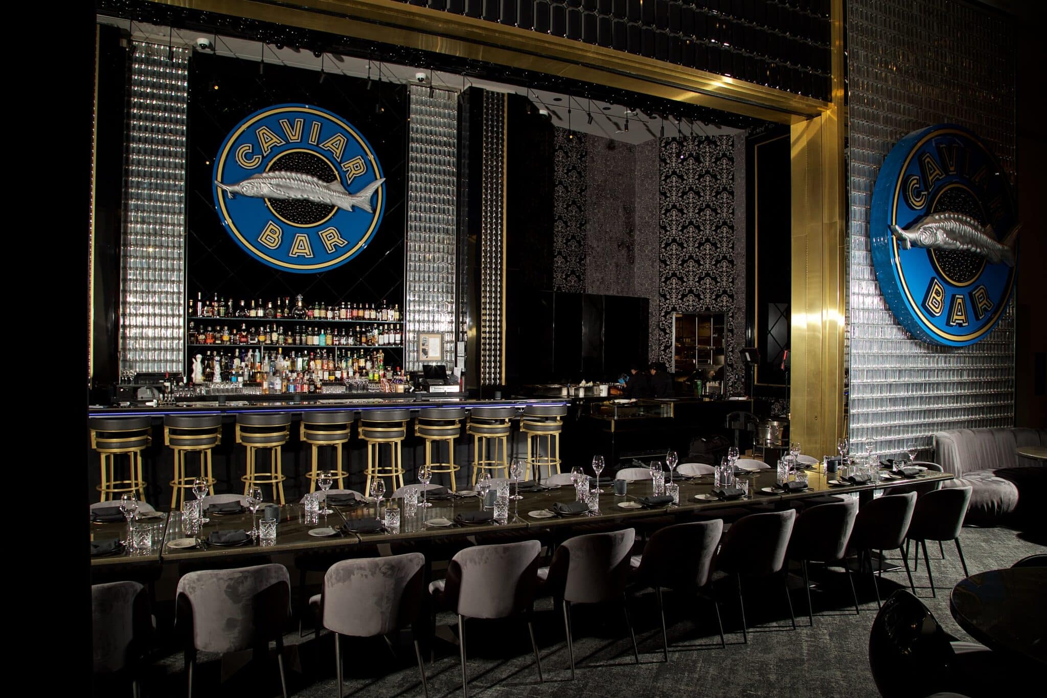 interior of Aqua Seafood & Caviar Restaurant