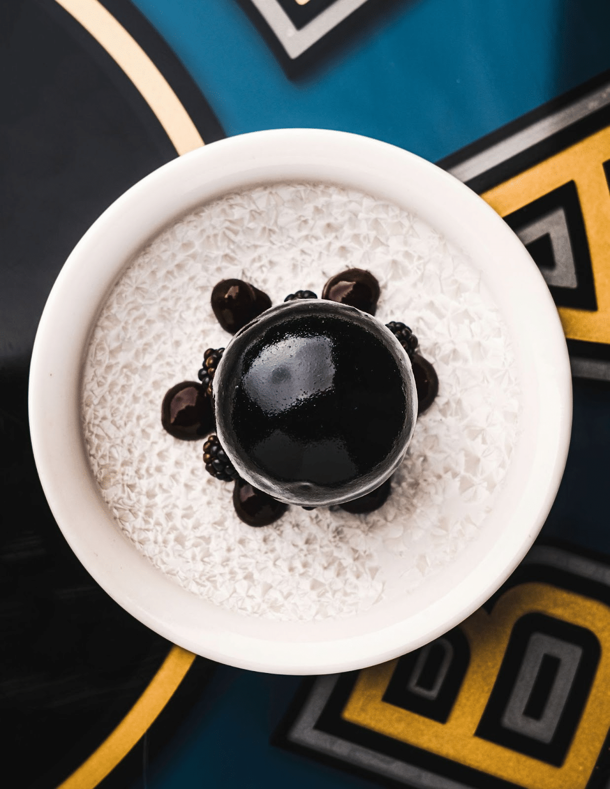 caviar desert on a plate