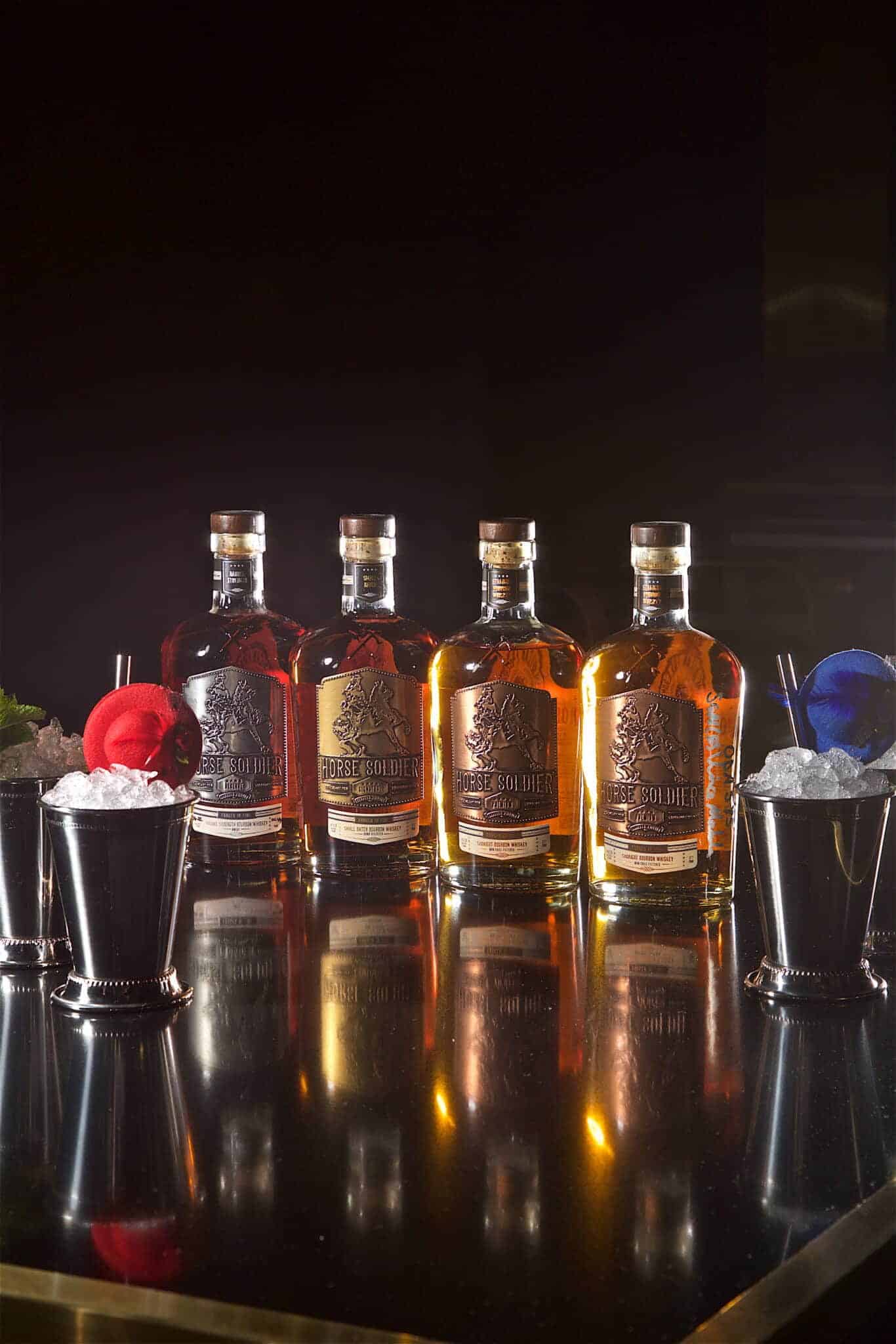 bourbon bottles for the kentucky derby