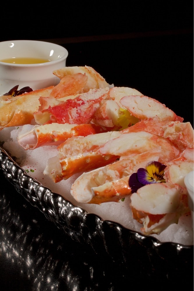 close up of king crab