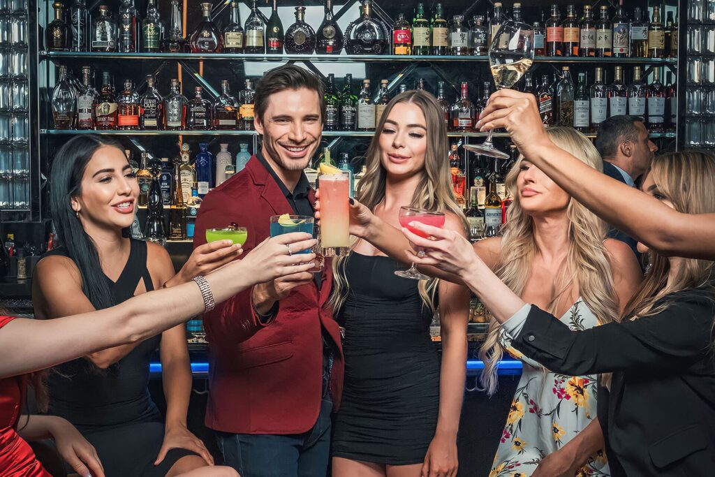 group of people toasting to the chinese new year 2024 in Las Vegas