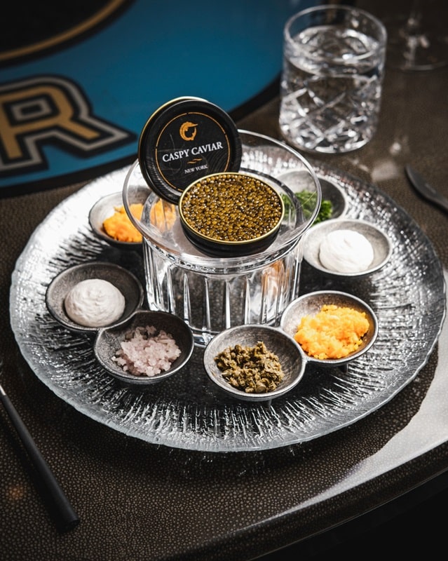 Caviar from Aqua Seafood & Caviar Restaurant.